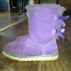 Ugg Purple Bailey Bows